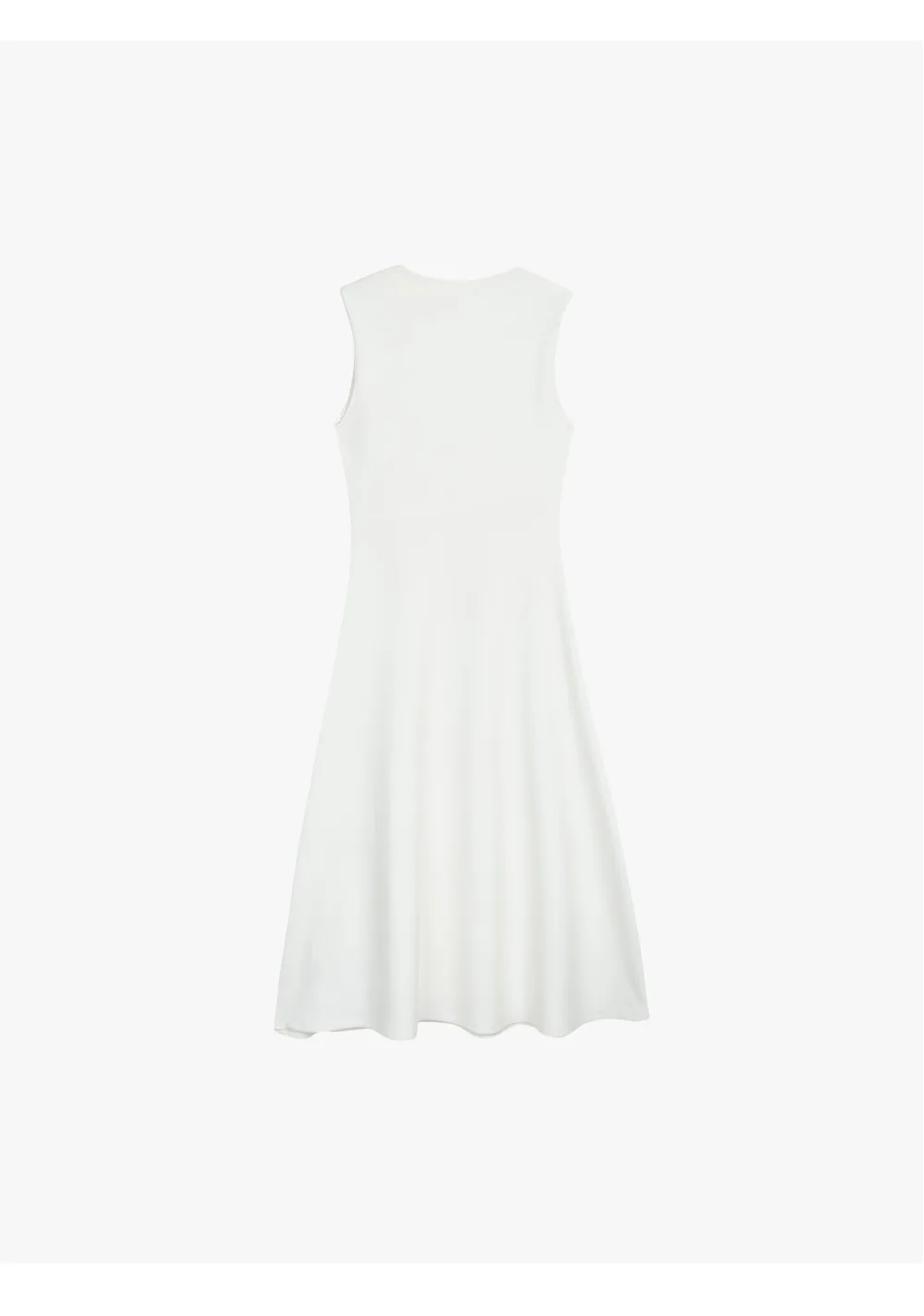 ousph white midi dress flat lay back