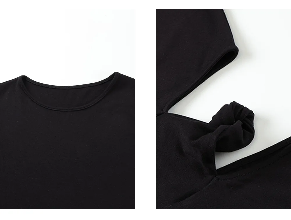 ousph black cutout maxi dress craft detail