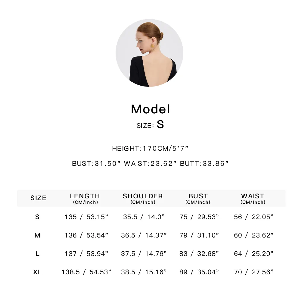 ousph black v-neck maxi dress size chart