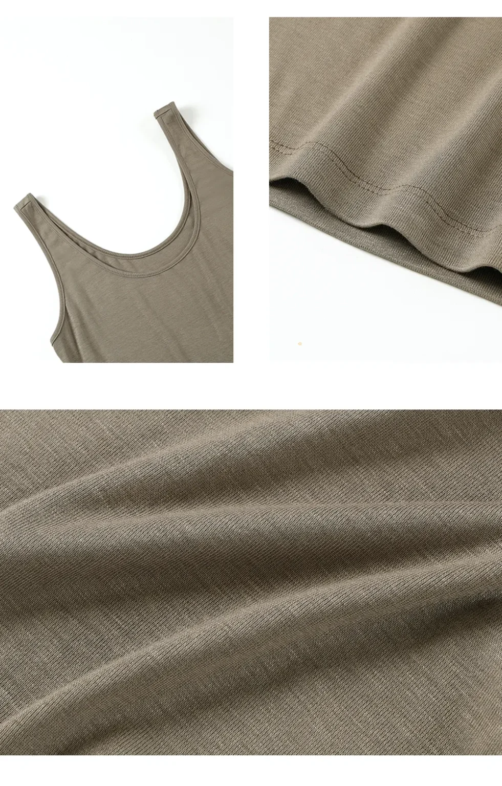 ousph u-neck sleeveless maxi dress fabric and craft details